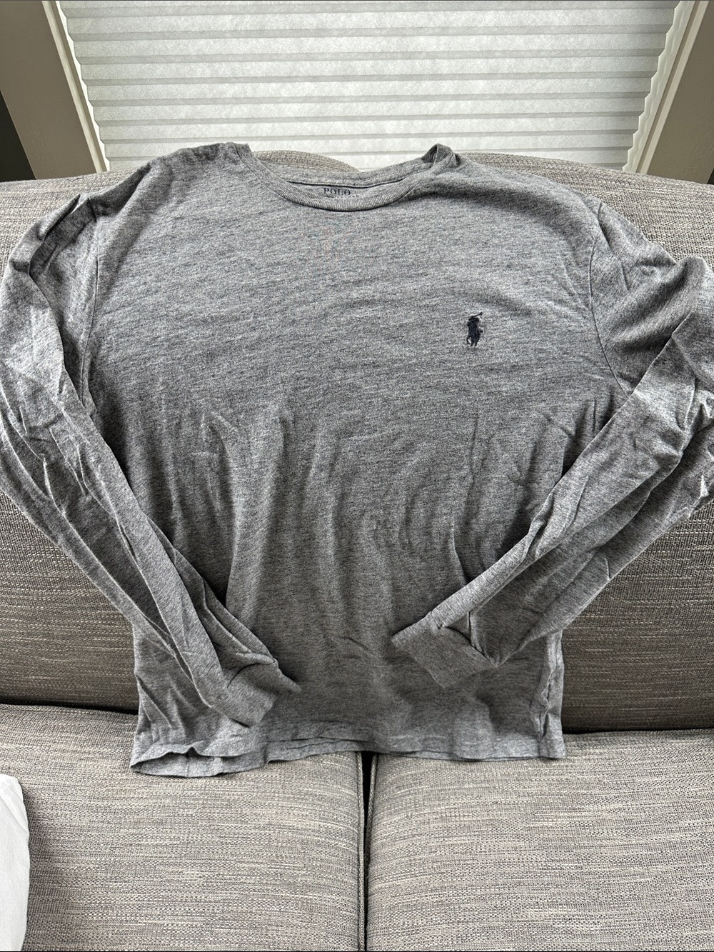 Polo by Ralph Lauren Heather Gray Long-Sleeve Crewneck